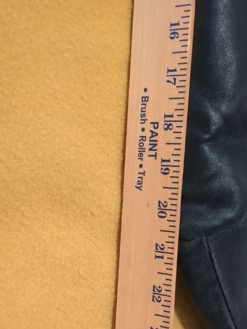 Fleet Street Red Label Black Leather Jacket Small Blazer Button Front 90s Minima - Picture 12 of 13